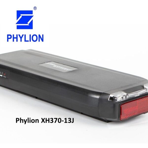 Phylion XH370-13J Wall-E-S fietsaccu met achterlicht voor diverse merken en modellen elektrische fietsen