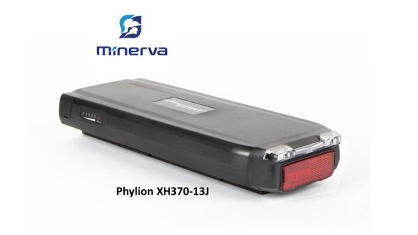 Phylion XH370-13J Wall-E-S fietsaccu met achterlicht voor Minerva elektrische fietsen