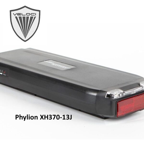 Phylion XH370-13J fietsaccu met achterlicht voor Veloci elektrische fietsen