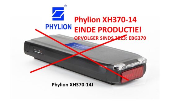 Phylion XH370-14J uit productie en vervangen door EBG370