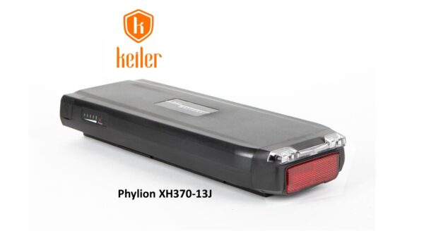 Phylion XH370-13J Wall-E-S bike battery with rear light for Keiler electric bikes