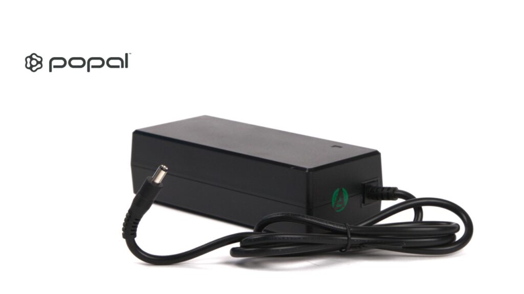 Popal-Ladegerät (42V, 2 Ah) mit 2-poligem 5,5 x 2,1 Ladestecker für 36V Li-ION-Akkus - RAP elektrische fietsen