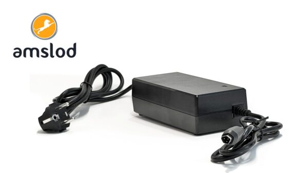 Amslod 36V oplader met 3-polige stekker (42V 2A - RAP elektrische fietsen